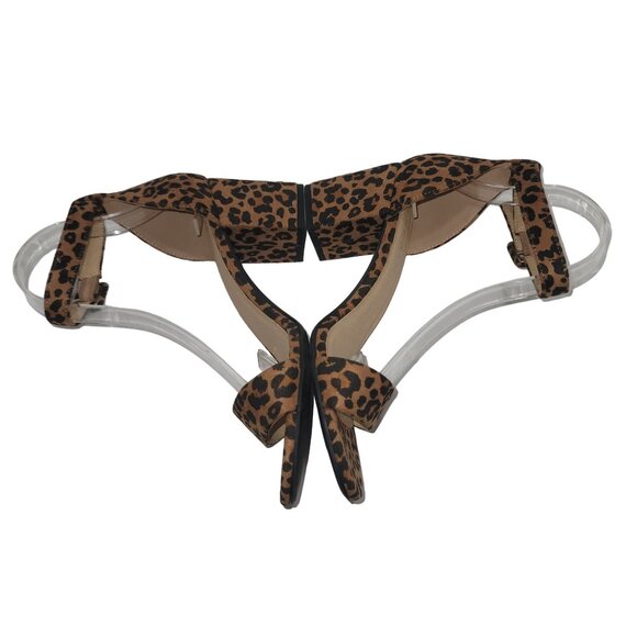 Women's Ankle‎ Strap Leopard Sandals Feminine Retro Mobwife OfficeSiren Y2K - Picture 6 of 9